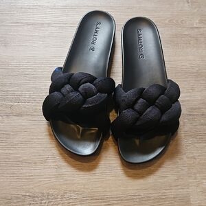 Rothy's Black Slide Sandals